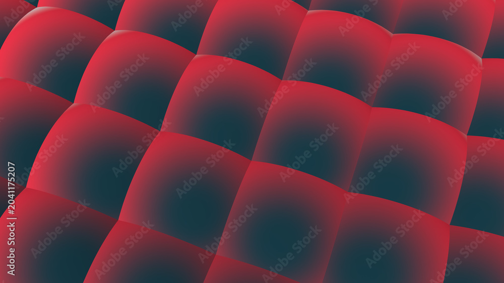 Fototapeta premium Abstract red and blue geometric pattern