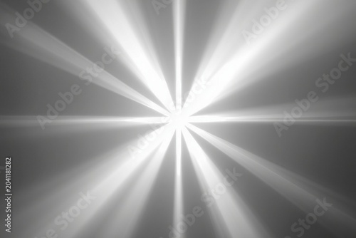 A glowing white light flare Photoshop overlay effect. A realistic, bright light ray soft gradient on a transparent background high-quality effect, photo and videos for editors. luminous shine