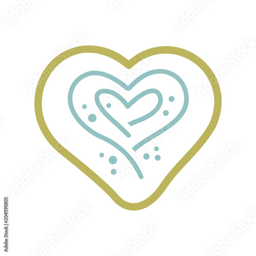 Delicious Heart-Shaped Sweet Bun Icon