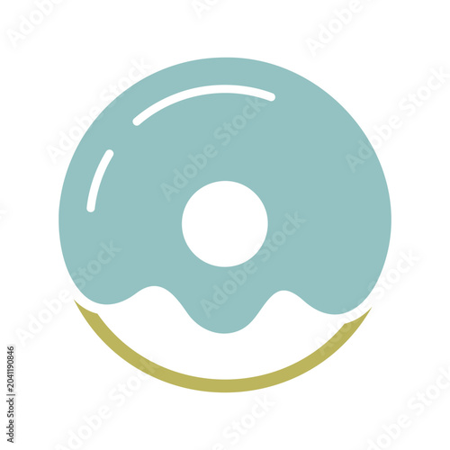 Classic Glazed Donut Pastry Icon