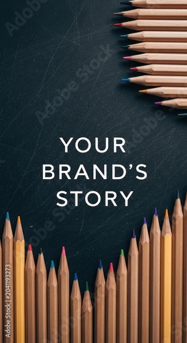 Your Brands Story Told Through Creative Pencils and Chalkboard.