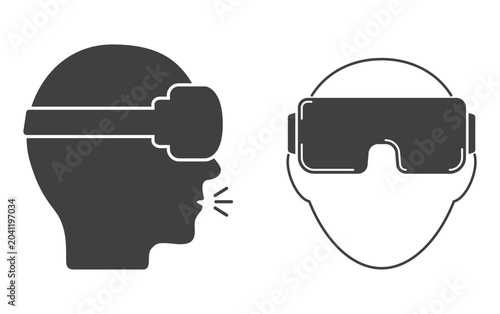 vr glasses on head 2