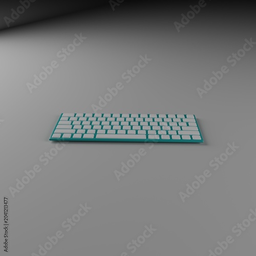 Photos Teclado informático sin rotulación en múltiples colores
