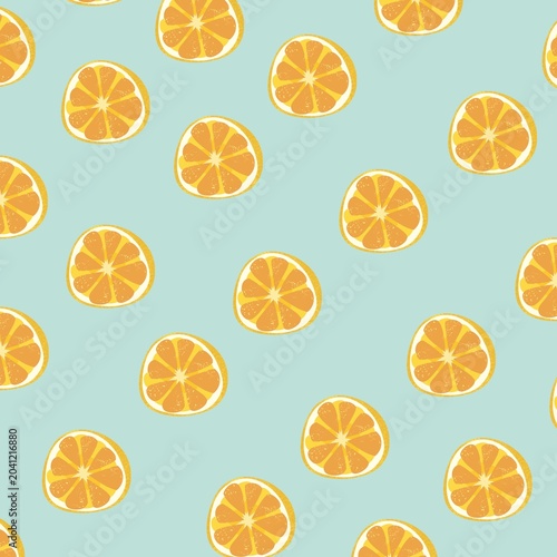 seamless pattern with oranges