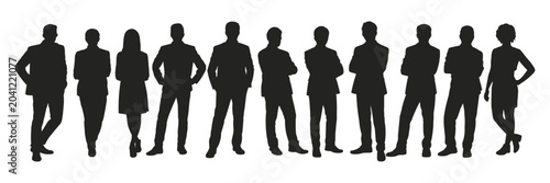 Foto Diverse Business Team Silhouettes