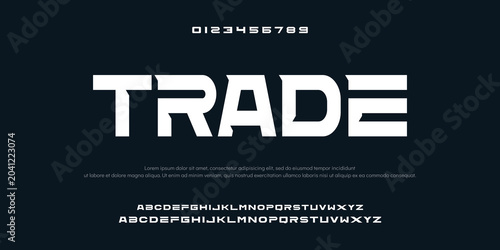 Future modern alphabet font. Typography urban style fonts for sport, technology, digital, movie logo design