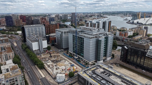 Bild auf Leinwand London Skyline With Modern Data Center Buildings and Urban Development