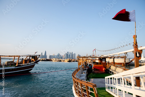 Doha Skyline Hafen Katar  
