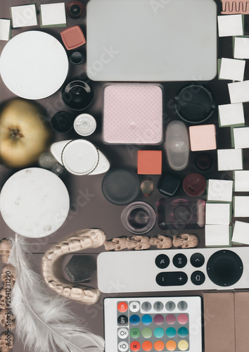 Vibrant craft supplies for DIY projects