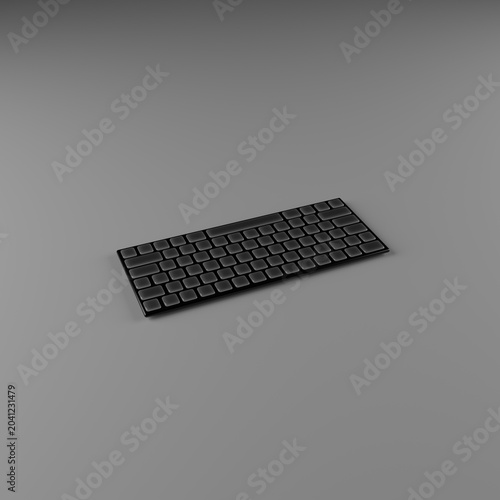 Fotografie Teclado de ordenador con las teclas traslúcidas