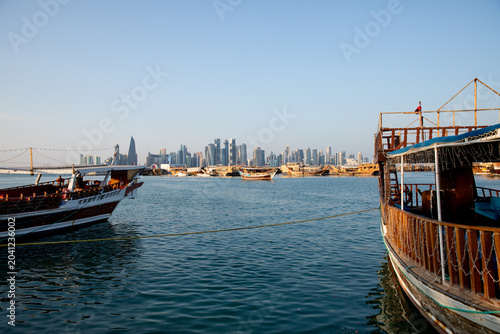 Doha Skyline Hafen Katar  