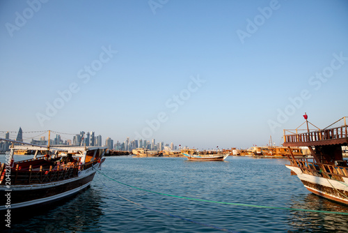 Doha Skyline Hafen Katar  