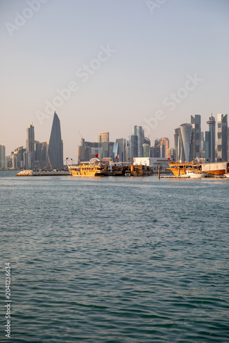 Doha Skyline Hafen Katar  