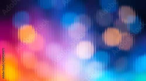 Photos Colorful bokeh background with blurry lights, abstract night scene