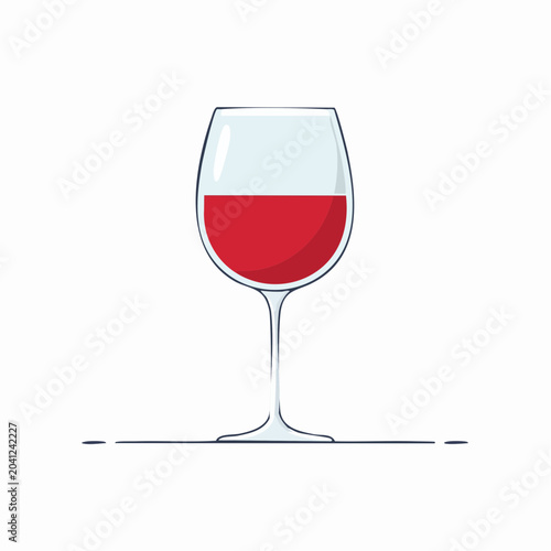 Red wine in a glass