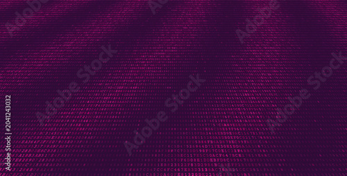 Fotografía Systemic Data Matrix - Full Frame Binary Code Distribution