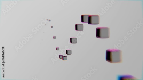 abstract looping 3d shape background wallpaper