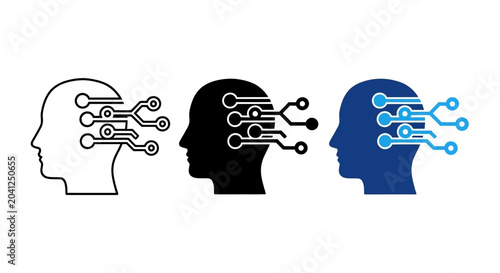 Artificial Intelligence Network Symbolizing Technology and Futuristic Cognitive Processes