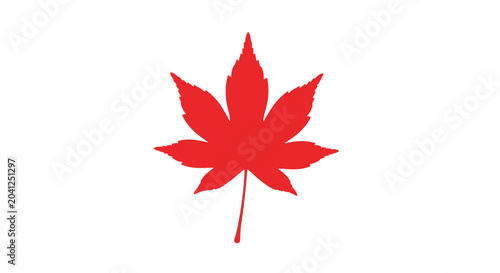 Schilderij op canvas Red maple leaf symbol, Canadian icon, national pride