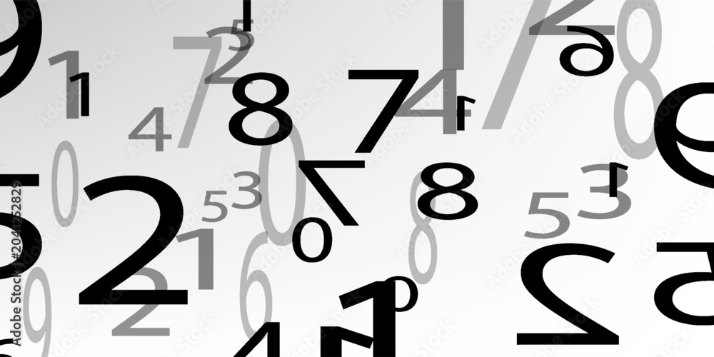 Obraz premium Creative and modern background with numbers trend eps10