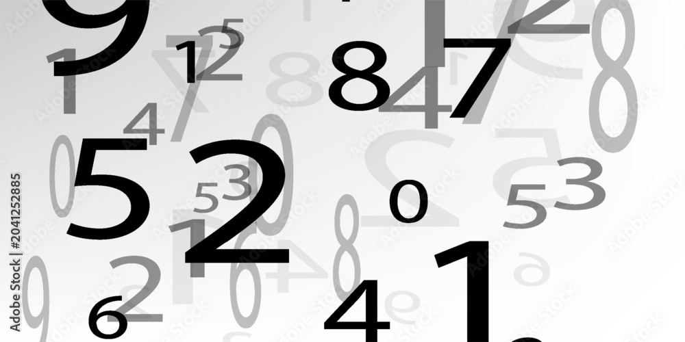Obraz premium Creative and modern background with numbers trend eps10