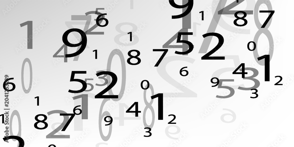 Obraz premium Creative and modern background with numbers trend eps10