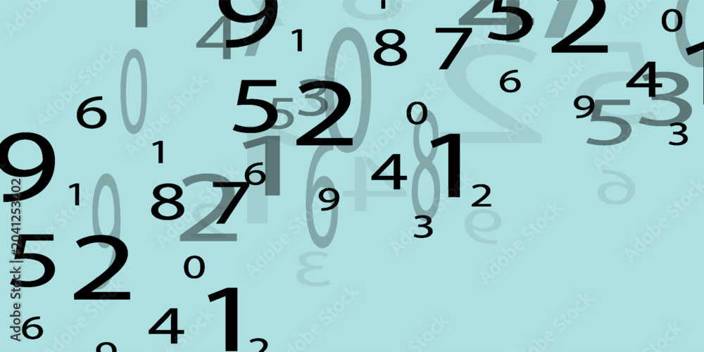 Obraz premium Creative and modern background with numbers trend eps10