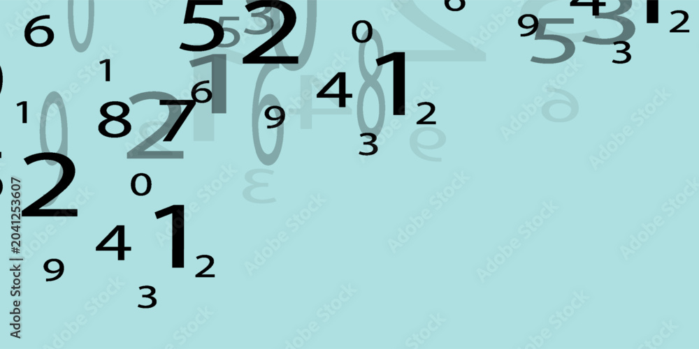 Obraz premium Creative and modern background with numbers trend eps10