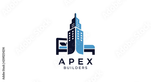 Fotografi Apex Builders Real Estate Logo Concept