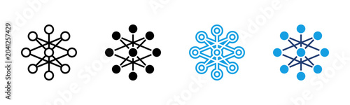 Фотография Network Layer icon multiple style collection