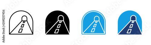 фотографія Tunnel Mode icon multiple style collection