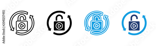 Tableau sur toile Replay Attack icon multiple style collection