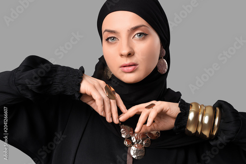 Beautiful young stylish Mus...