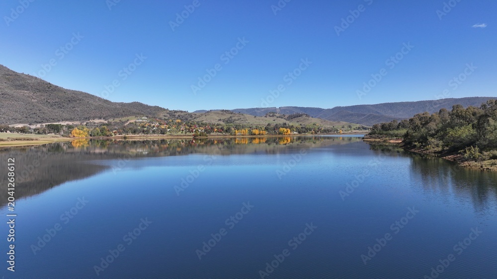 Naklejka premium Spectacular aerial photo of Jounama Pondage NSW Australia