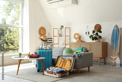 Interior of stylish living ...
