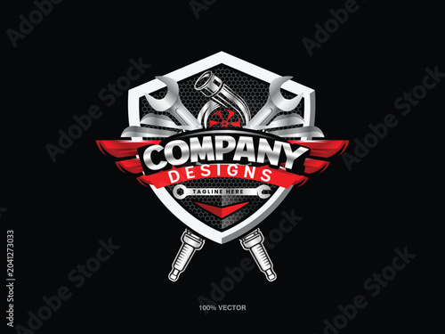 Auto, Car, Truck Repair Services Logo