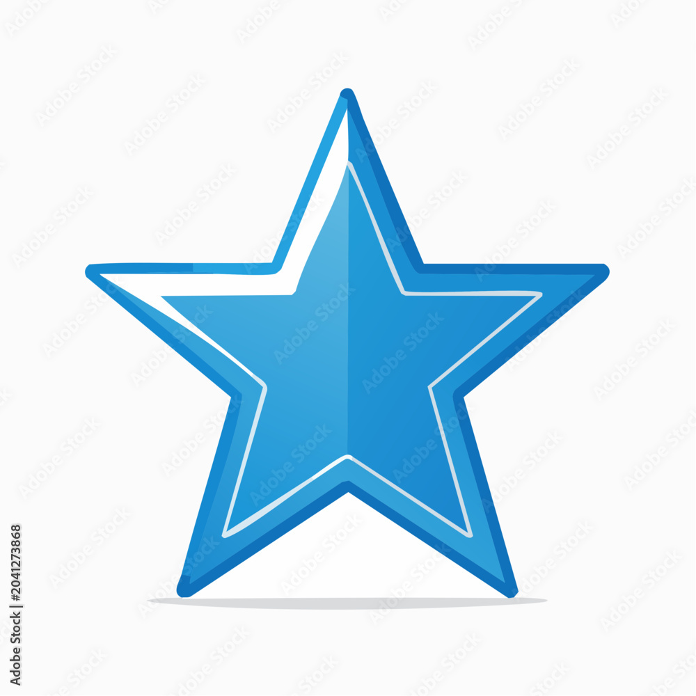 Obraz premium Blue Star Icon