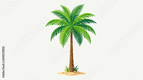 Konstfotografi Palm tree standing alone tropical.