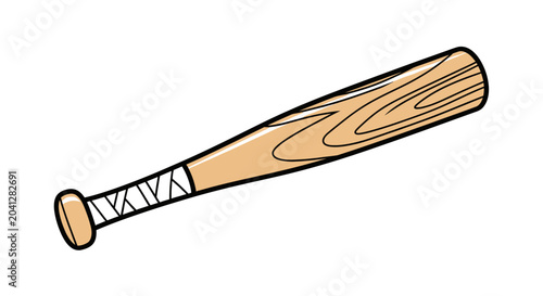 Wooden Baseball Bat Sports Equipment.