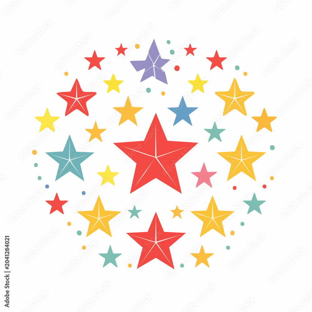 Fototapeta premium Colorful Starburst Pattern