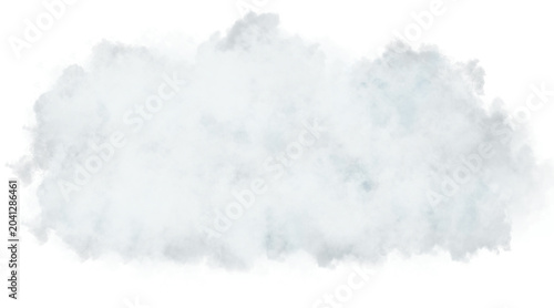 Dense White Cloud Mass Isolated Transparent PNG Element