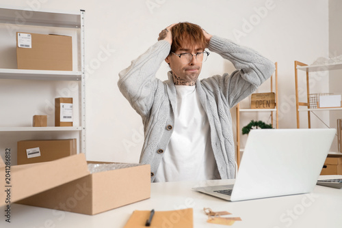 Stressed online store selle...