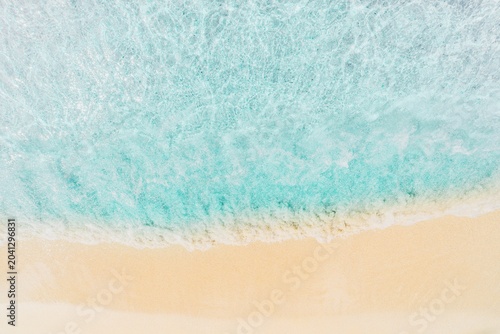 Soft wave on sand beach 