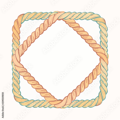 Intertwined Rope Border Design