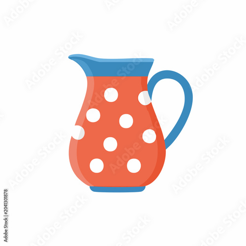 Polka Dot Pitcher