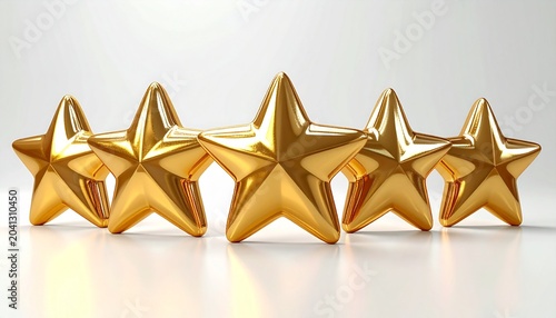 3d golden star