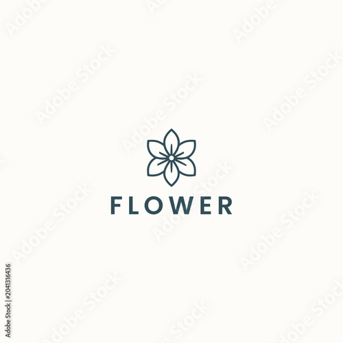 Flower logo icon design template vector illustration