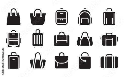 Fotografija Luggage bag icons