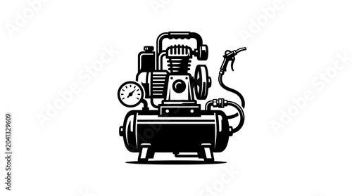 Valokuva Air compressor industrial machine tool.