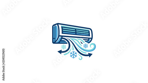 Canvas-taulu Air conditioner blowing cold air.